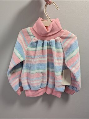 healthtex Pastel Striped Turtleneck Pullover